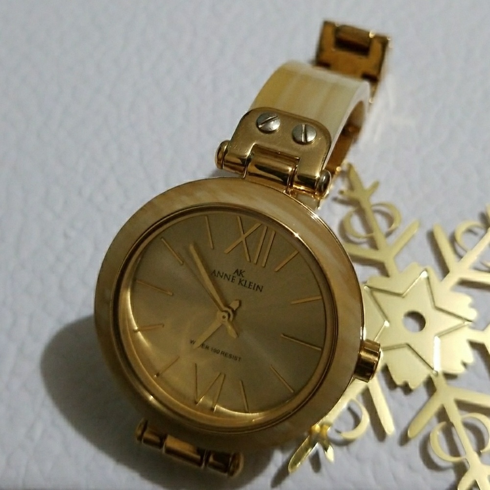 Anne Klein Gold & Marble Tone Watch
